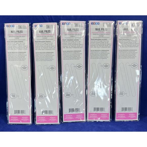 Onyx professional 2 PK nail file set in plastic pouch~You Toe-tally Rule. - Picture 2 of 2